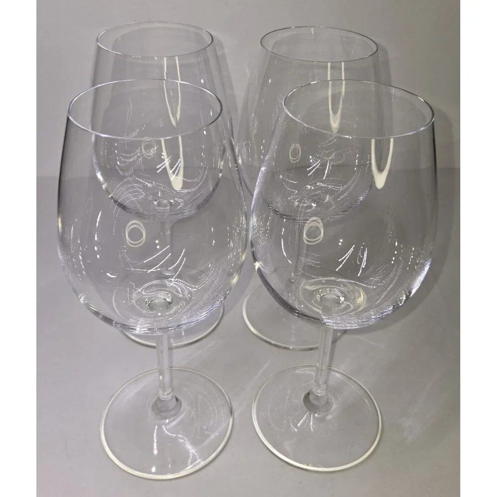 Set Of 4 Marquis By Waterford Vintage Red Wine Goblets Glasses Crystal 8.75